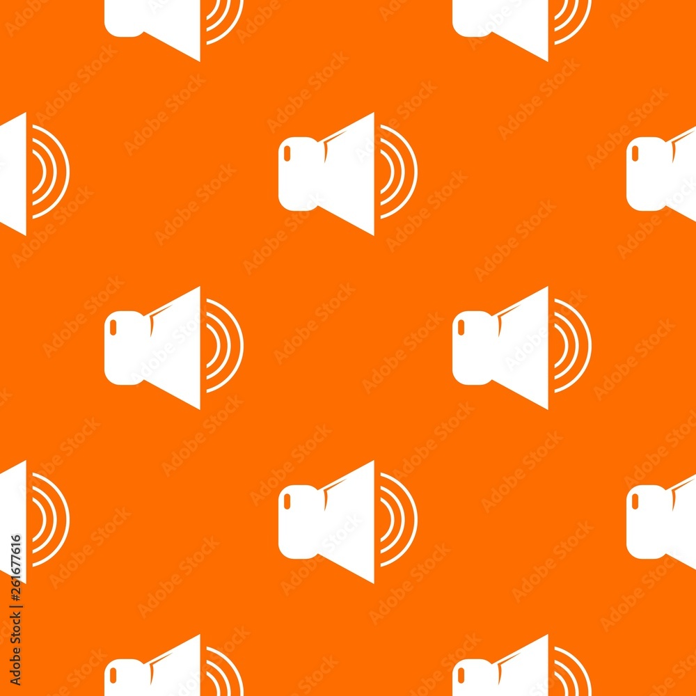Poster Volume up pattern vector orange for any web design best