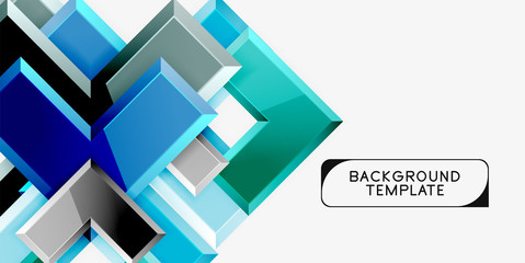 Glossy arrows geometric background