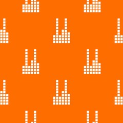 Equalizer pattern vector orange for any web design best