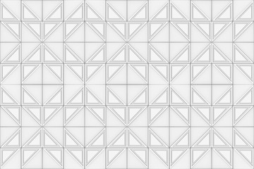 3d rendering. seamless modern white square grid tile pattern design wall texture background.