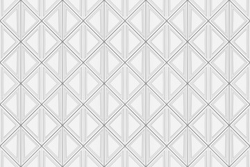 3d rendering. seamless modern white square grid tile pattern design wall texture background.