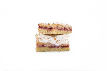 Raspberry jam slice