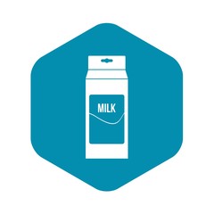 Milk icon. Simple illustration of milk vector icon for web