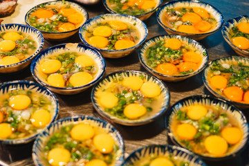 Street food at night in Phu Quoc island in Vietnam | Delicious seafood for tourist at market