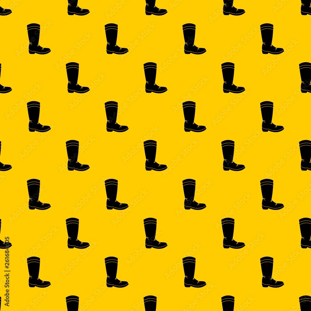Poster cowboy boot pattern seamless vector repeat geometric yellow for any design