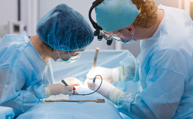 surgeon in surgery room