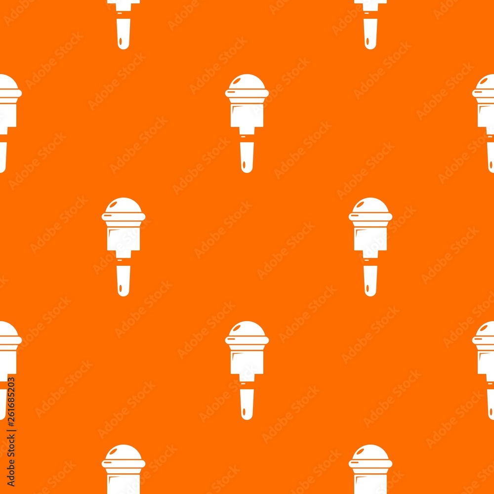 Aufkleber microphone pattern vector orange for any web design best