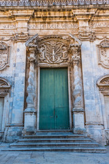 Fototapeta na wymiar Ancient Door to a Building in Sicily