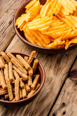 Crispy potato chips