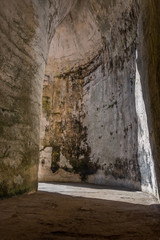 Ancient Archeological Park in Syracuse, Sicily, Italy