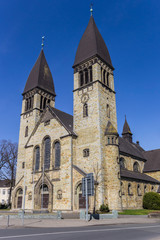 Fototapeta na wymiar Catholic St. Clemens church in Rheda-Wiedenbruck, Germany