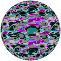 3D Bild Kugel mit Textur