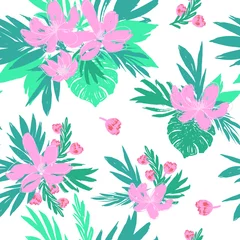 Tuinposter Exotic Nature Seamless Pattern TextureIllustration for Surface , Invitation , Notebook, Banner , Wrap Paper ,Textiles, Cover, Magazine ,Postcard Background ,Textile , Wallpaper, Fashion , Phone Cover  © Mia