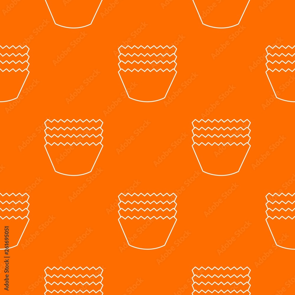 Poster baking molds pattern vector orange for any web design best