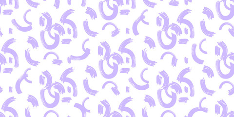 Minimalistic Brush Strokes Seamless Pattern Texture 