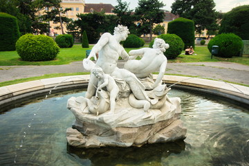 ancient fountain in Vienna