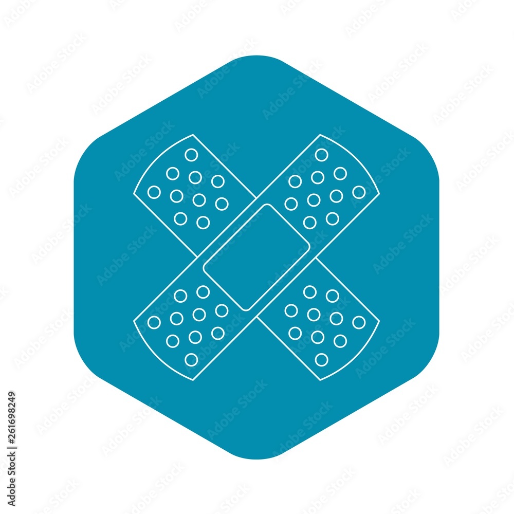 Poster patch icon. outline illustration of patch vector icon for web