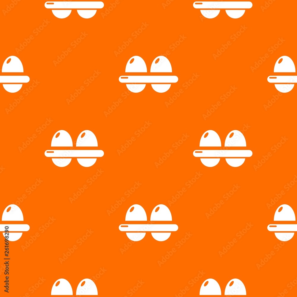 Poster eggs pattern vector orange for any web design best