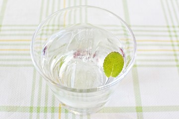 フレッシュミント入りの水