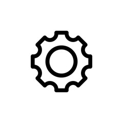 Gear icon vector. Gear vector design. sign design. flat style. Vector EPS 10