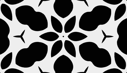 Pattern tile, ornate geometric pattern and two-tone abstract background