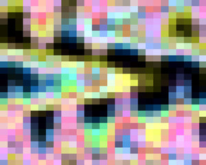 Colorful diamond like shapes, sparkling playful forms