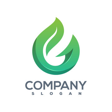 G leaf logo ready to use