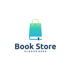 Book Shop logo designs concept vector, book Store logo template