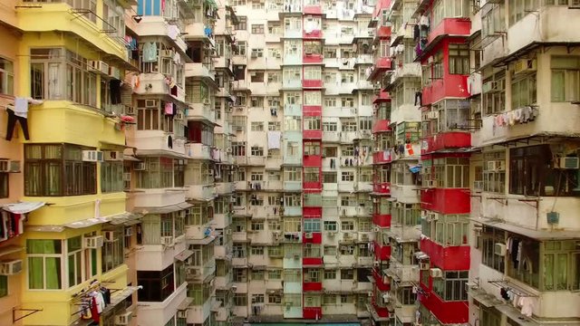 Yick Cheong Buildings, Quarry Bay, Hong Kong by Drone