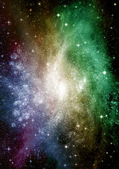 galaxy in a free space