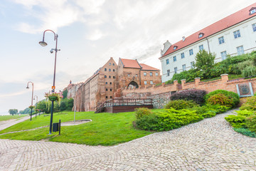 Fototapeta premium Grudziadz old town at sunrise. Poland