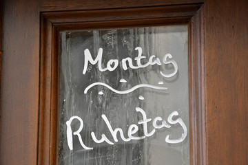 montag ruhetag