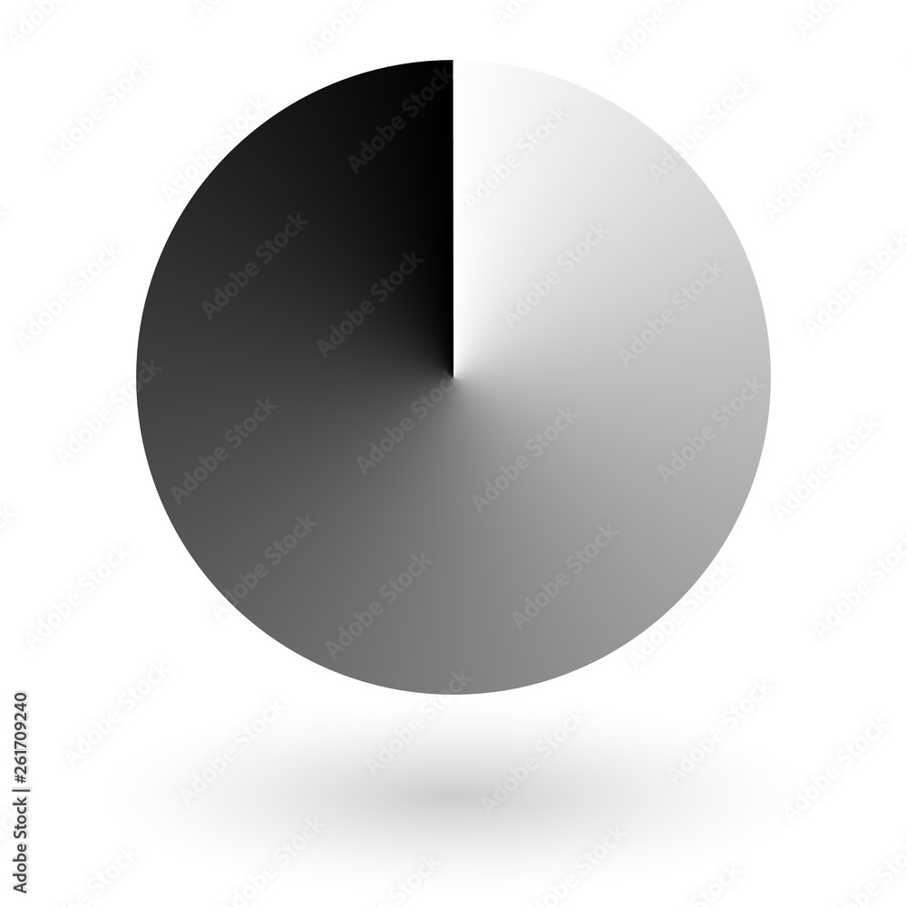 Aufkleber grey color round with gradient. vector for background
