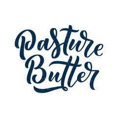 Lettering quote, great design for any purposes. Vector slogan. Tasty breakfast. Diet food. Pasture, healthy nutrition.