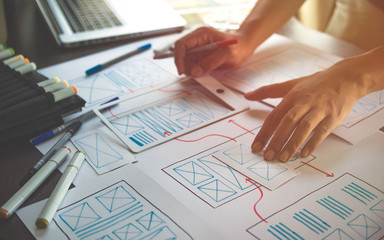 ux Graphic designer creative  sketch planning application process development prototype wireframe...