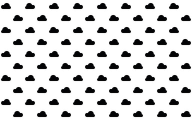 Cloudy simple minimalist decorative vector pattern