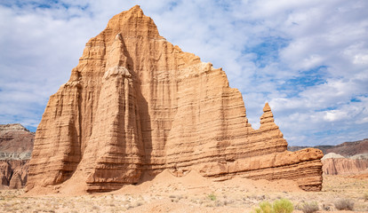 Fototapeta na wymiar Capitol Reef National Park, Temple of the Sun in Cathedral Valley, Utah, USA