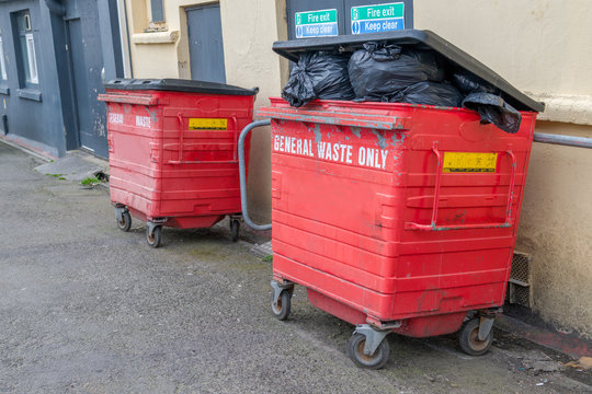 Litter Dumpsters on guard