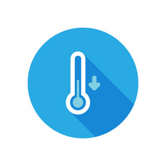 Weather icon with long shadow