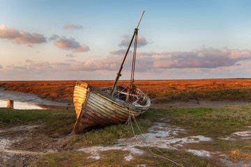 Fishing Boat at Thornham in Norfolk