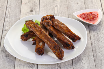 Roasted pork ribs