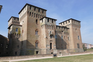 Fototapeta na wymiar St. George castle in Mantova built by Gonzaga family