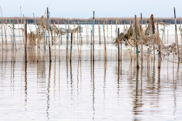 fence on the lake