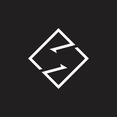 letter s square geometric arrow logo vector