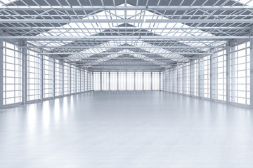 Empty factory interior