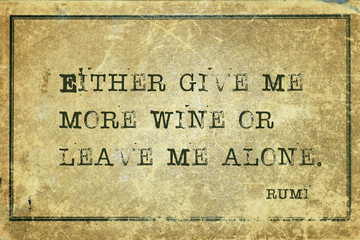 leave me alone Rumi
