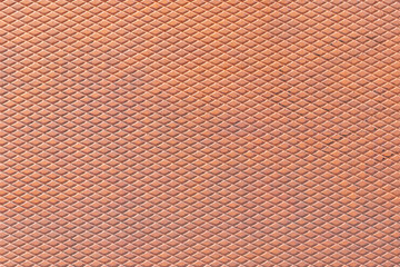 Fototapeta premium Corrugated steel sheet with rust. Rhombic pattern