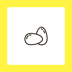 eggs vector icon. flat design