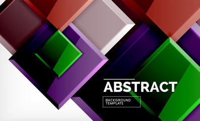 Fototapeta premium Square geometrical background