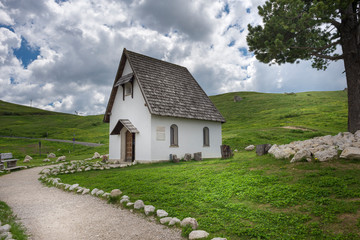 Obraz premium Dolomites scenic view during summer